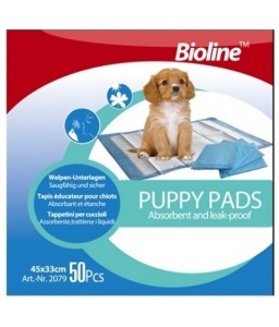 bioline puppy pads-45-x-33cm-50pcs